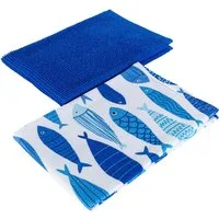 Egeria Geschirrtuch MARIN, (Set, 2-tlg), 2x 40x60 cm