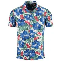 Key Largo Hawaiihemd Herren Hawaii Freizeit Hemd Curacao MSH00013 Regular Kurzarm Kentkragen Gemustert
