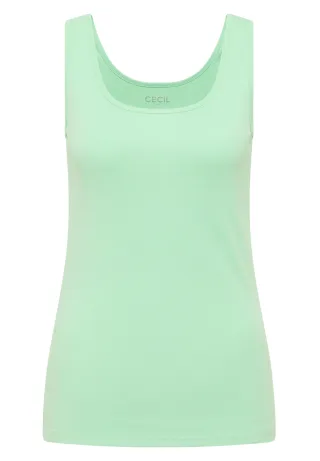 CECIL - Basic Top aus reiner Baumwolle juicy lime - Gr. - M