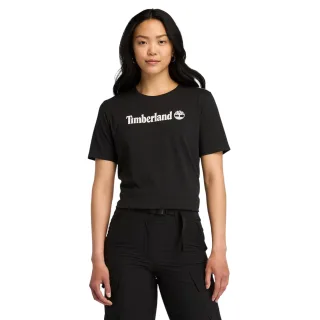 Timberland - T-Shirt für Damen, Rundhalsausschnitt, kurzärmlig (Schwarz)