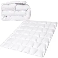 SEI Design Microfaserbettdecke SWAN de Luxe Winterbettdecke 135x200 Perkal vegan, Füllung: 100% Polyester, Bezug: 100% Baumwolle, Vegane Alternative zu Daunen