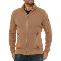 RedBridge Strickjacke aus Grobstrick mit praktischen Reißverschlusstaschen wechselnde Strickart