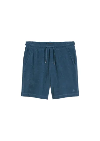 Marc OPolo Casual - Frottee-Shorts regular Stormy Blue - Gr. - L