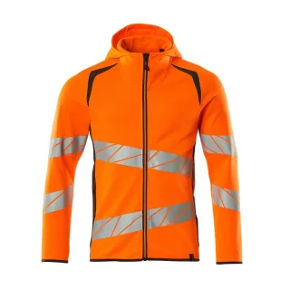 MASCOT Kapuzensweatshirt mit Reißverschluss ACCELERATE SAFE Hi-vis Orange / Dunkelanthrazit M - 19284-781-1418-M