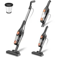 INSE Hand-und Stielstaubsauger INSE, 600 W, beutellos, 20Kpa Saugkraft, 600W Motor, 1,66kg leicht, Verstellbar&Selbststehend