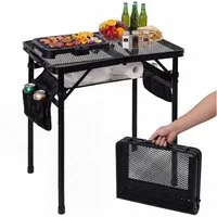 SEHAUSEU Campingtisch klappbar Klapptisch höhenverstellbarer Grilltisch