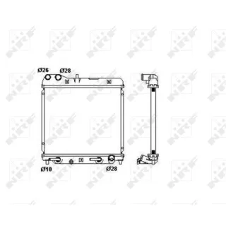 NRF Motork?hler gel?tet Honda Jazz GD GE 53408