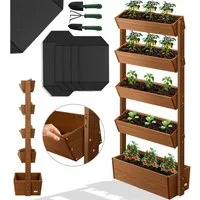 KESSER Hochbeet, mit Etagen Premium Blumenkasten Blumentreppe Gemüsebeet Blumenbeet