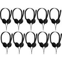 EDU 10, Headset schwarz, 10er Pack, 3,5-mm-Klinkenstecker