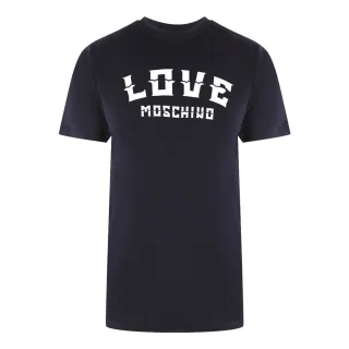 Love Moschino Bold Logo Navy Blue T-shirt