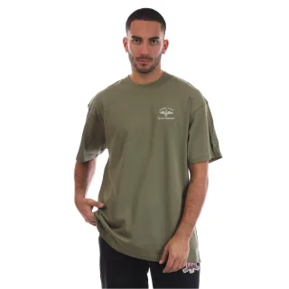 Avirex - "Crotona" T-Shirt für Herren, Übergroß (Armee-Khaki)