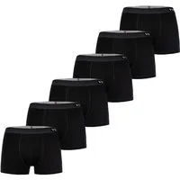 VIP Retro Boxer Premium Jersey Stretch - 6er Set - Boxershorts - Multipack - Uni (6-St) Unterwäsche Männer Herren Retroshorts Baumwoll-Mix Unterhosen 6-Pack