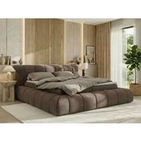 MKS MÖBEL Boxspringbett NUBEA (Komplettbett, Set, inkl. 2 Bettkästen, Matratze H3/H4 und Topper Visco oder T25), Feder-Hebemechanik, 7-Zonen-Multipocket-Matratze, Bett mit Kopfteil