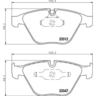 Hella Bremsbel?ge vorne BMW 1er E82 3er E90