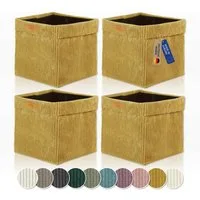 Lycce Regalkorb Lycce Kallax Boxen Cord, faltbare Aufbewahrungsboxen 33x33xH31cm (4 St)
