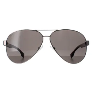 Hugo Boss BOSS 1560/O/S R81 matte Ruthenium grau braun Sonnenbrille