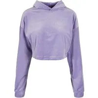 URBAN CLASSICS Hoodie Urban Classics Damen Ladies Cropped Velvet Oversized Hoody (1-tlg)