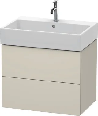 Duravit L-Cube Waschtischunterbau wandhängend Taupe Matt 684x459x544 mm - LC627609191 LC627609191