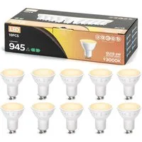 Great Jacob LED-Leuchtmittel GU10 LED Lampe,  Glühbirnen Warmweiß 3000K,  6W Ersetzt 128W,  945Lm
