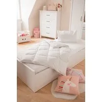 Welt der Träume Kinderbettdecke + Kopfkissen Daunen Kinder Baby Set Bettdecke+Kopfkissen 100x35 cm/ 40x60 cm, Füllung: 60% Daunen/ 40% Federn, Designed in Germany - Made in Europe