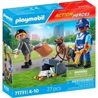 Playmobil® Spurensuche mit Hund (71731), Playmobil Action Heroes Konstruktions-Spielset, (27 St)