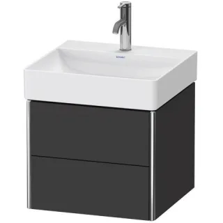 Duravit XSquare Waschtischunterbau wandhängend Graphit Supermatt 484x460x397 mm - XS416008080 XS416008080