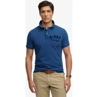 Superdry Poloshirt VINTAGE ATHLETIC POLO mit Polokragen und Knopfleiste, aus Baumwolle, Relaxed Fit