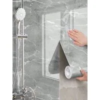 HomeBella Mustertapete wasserfester Wandaufkleber abziehbare feuchtigkeitsbeständige Tapete, 60cm Breite