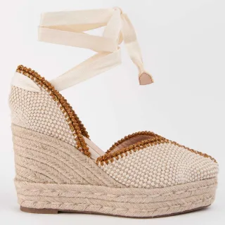Montevita Espadrille Mit Keilabsatz Balenci12 Beige