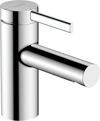 Hansgrohe Waschtischarmatur 70 Zesis S CoolStart mit Metall Zugstangen-Ablaufgarnitur chrom, 747140 74714000