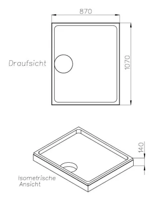 Neuesbad Wannenträger für Kaldewei Superplan Zero 90x110x2 SD 25855