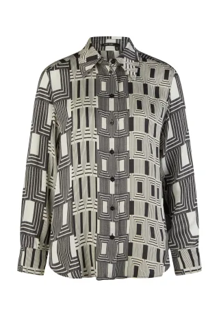 Marc Aurel - Bluse mit Art Déco Print offwhite varied - Gr. - 36