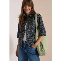 CECIL Hemdbluse Animal-Print, Baumwollqualität