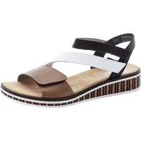 Rieker Riemchensandale, Sommerschuh, Sandalette, Keilabsatz, im modernen Look