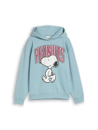 tom tailor kids - Oversize Hoodie Sweatshirt mit Snoopy-Print tourmaline - Gr. - 152