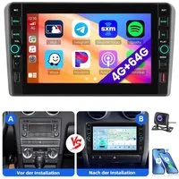 ESSGOO Für Audi A3 S3 RS3 8P 8V 8" Carplay Android 15 Autoradio 4+64G Autoradio (GPS NAVI RDS SWC USB WIFI)