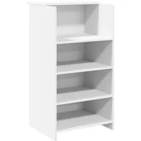 vidaXL Schreibtisch Empfangstresen Weiß 55 x 50 x 103,5 cm Holzwerkstoff