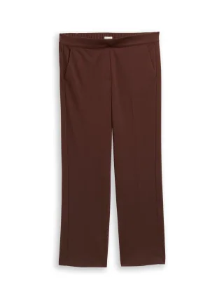Tom Tailor - Plus Size - Straight Hose dark pecan brown - Gr. - 46