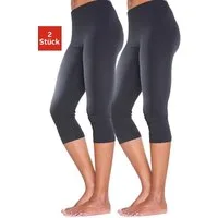 Vivance Active by Lascana Caprileggings (2er-Pack) mit Gummibund, Loungewear
