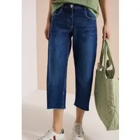 CECIL 3/4-Jeans Style Neele im Loose Fit - ausgefranste Beinabschlüsse/mit Stretch