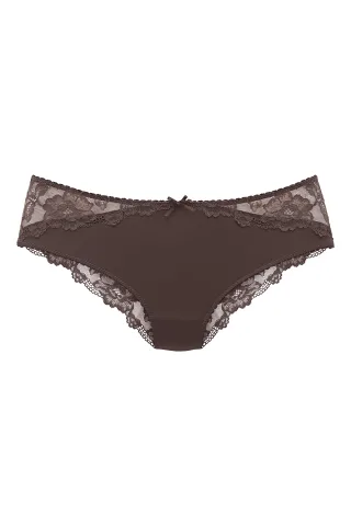 LASCANA - LASCANA Slip chocolate - Gr. - 46