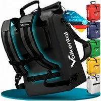 Valkental Fahrradtasche Gepäckträgertasche, Rucksack und Umhängetasche, 3in1 - wasserdicht & reflektierend 25 L