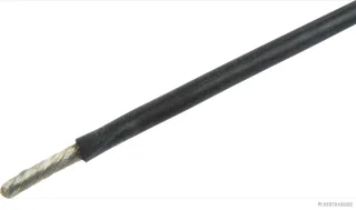 HERTH&BUSS Elektroleitung, Silikon 2,5 mm², schwarz, 5 m schwarz - 51275509000