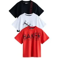 Baker by Ted Baker T-Shirt Baker by Ted Baker T-Shirt mit Grafik, 3er-Pack (3-tlg)