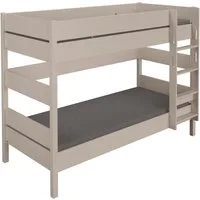 PAIDI Spielbett TIAGO in verschiedenen Größen und Farben, Etagenbett mit Leiter (Höhe 160 / 180 cm, 2 Liegeflächen - je 120kg Tragkr., 5 Jahre Garantie), Rausfallschutz, geprüfte Sicherheit, umbaubares Bett mit Massivholz