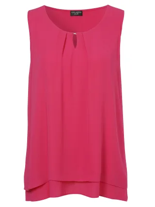 VIA APPIA DUE - Bluse Rundhals ohne Arm fuchsia - Gr. - 48
