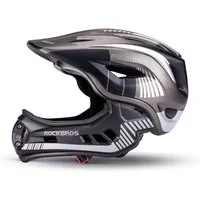 ROCKBROS Fahrradhelm Kinderhelm, Fullface Helm, S 48-53cm M 53-58cm (1-tlg), Abnehmbarem Kinnschutz, BMX MTB Downhill Helm