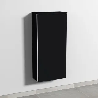 Sanipa 3way Mittelschrank mit 1 Tür, Schwarz-Matt, BS17108 BS17108