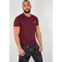 Alpha Industries Rundhalsshirt BASIC T SMALL LOGO Baumwolle, regular fit