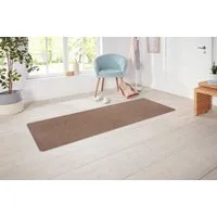 Hanse Home Exclusiv Läufer Liberty, rechteckig, Höhe: 7 mm, Uni-Meliert, robust, kräftige Farben, rundherum farbige Kettelung